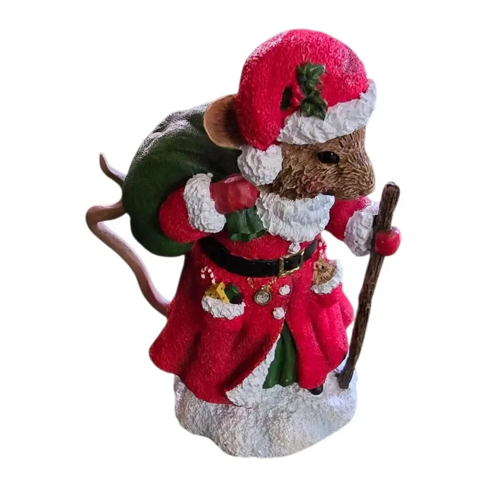 Merry Mice Santa Mouse by PiPka Christmas Mouse 2002 Prizm Holiday Figurine